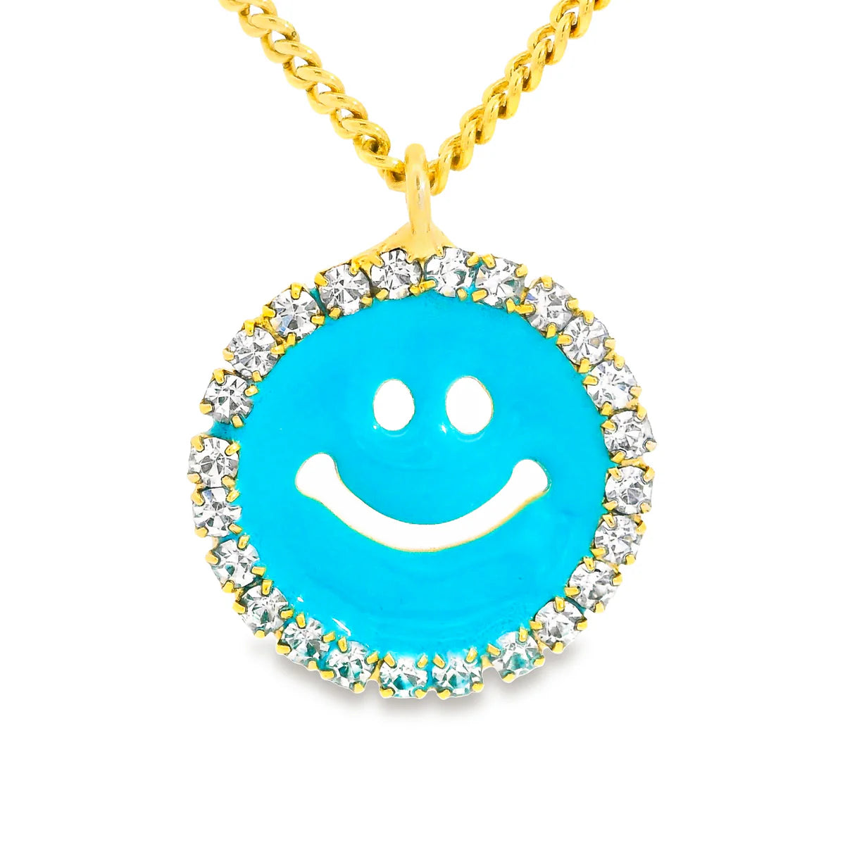 MINI BE HAPPY SMILEY FACE NECKLACE