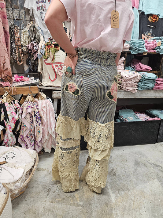Rose railroad Ticking Pant