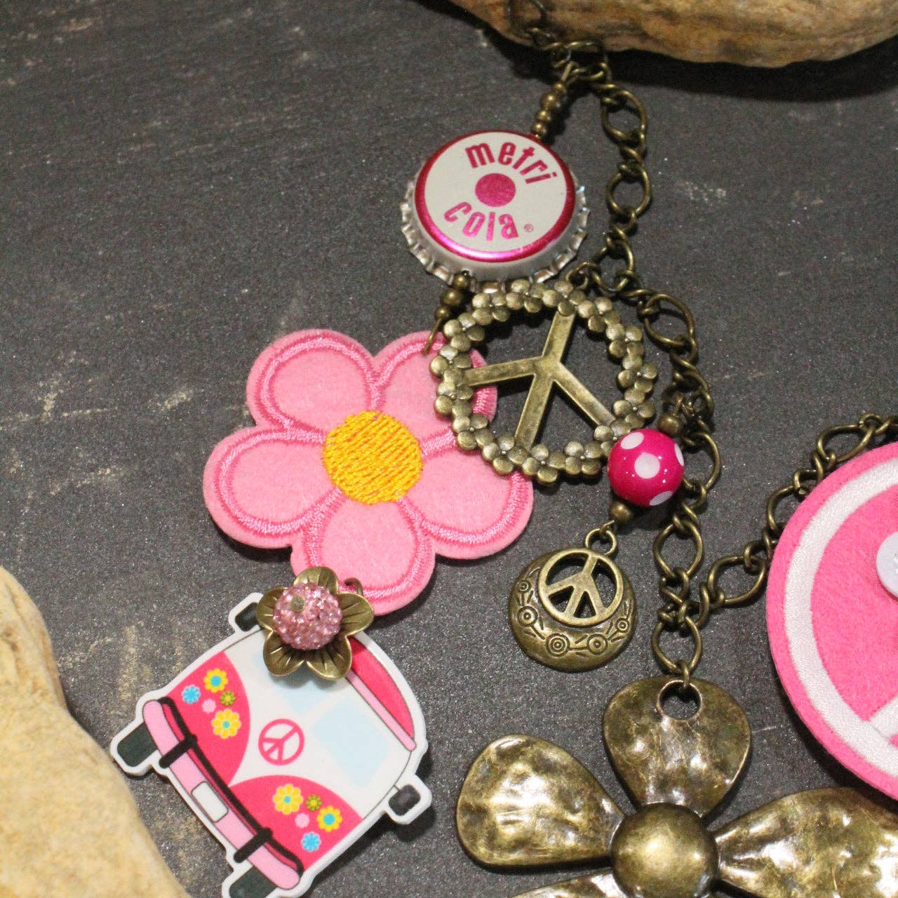 Groovy Dude Pink Charm’d Necklace
