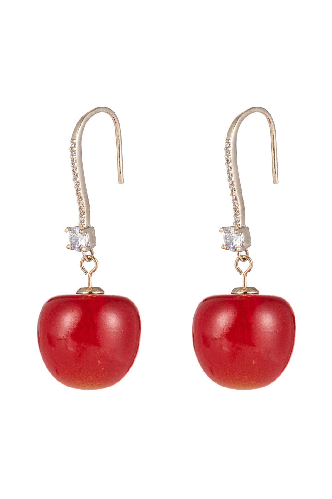 Red Cherry Dangle Earrings