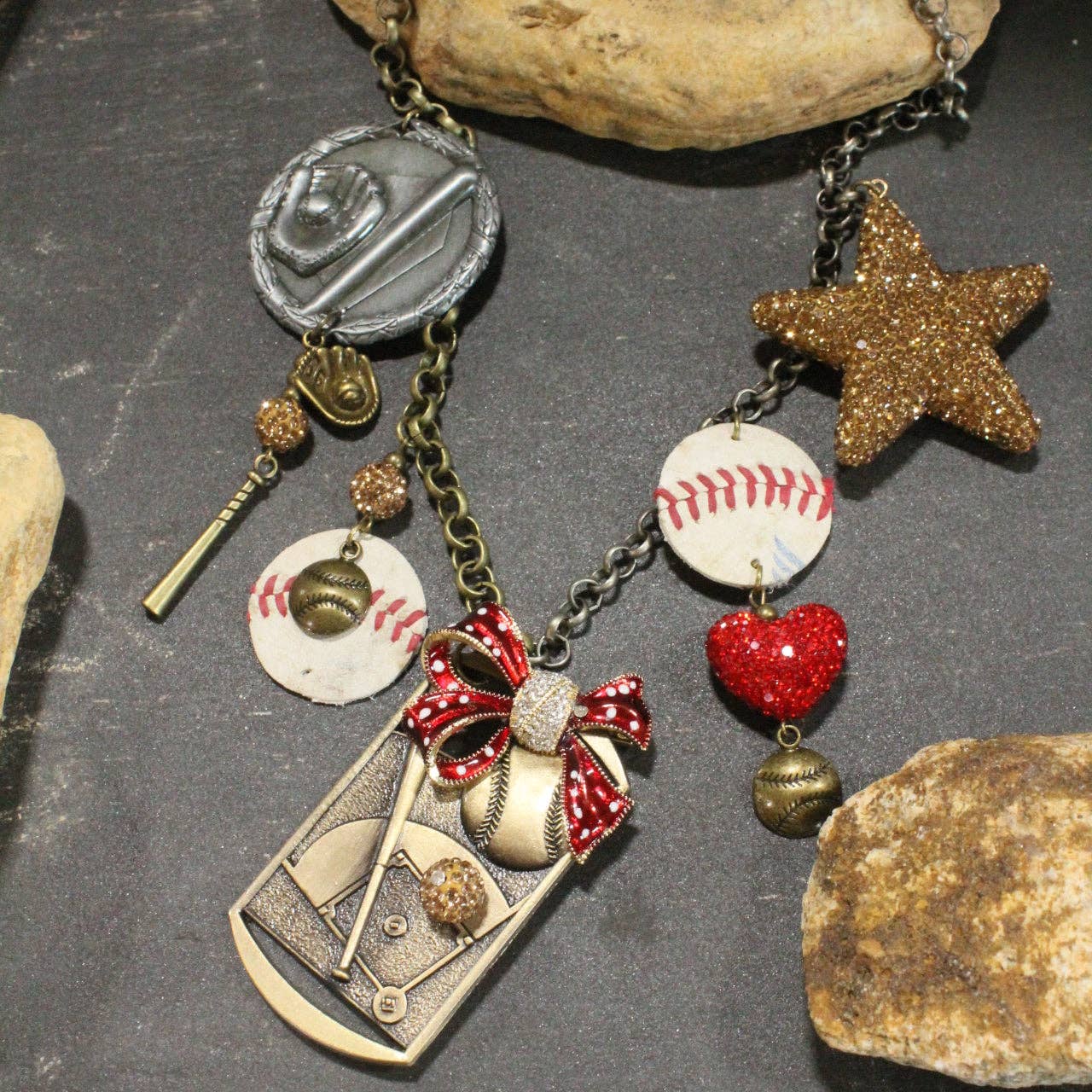 Home Run Hitter Charm'd Necklace