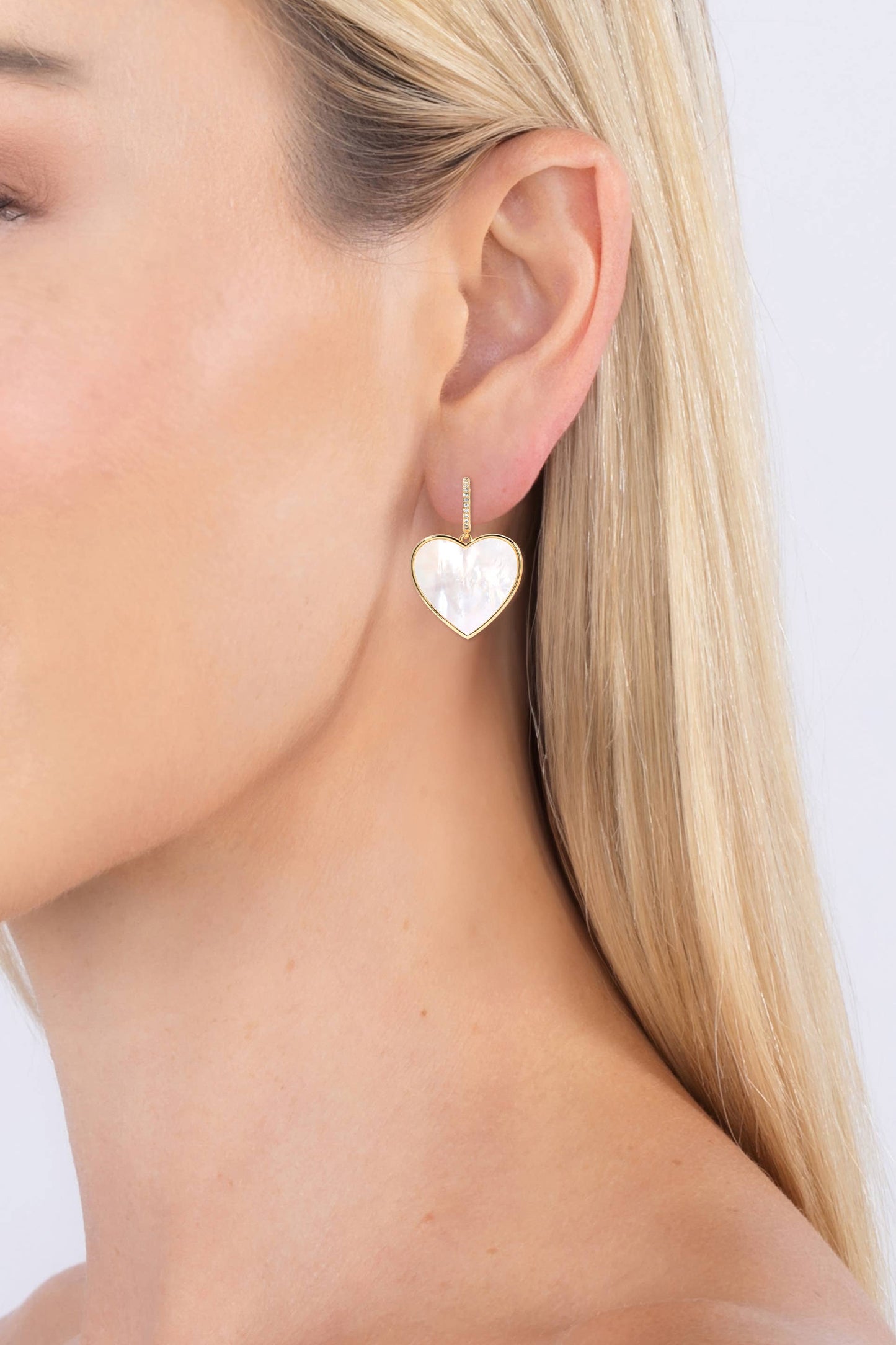 Agnes Heart Drop Earrings