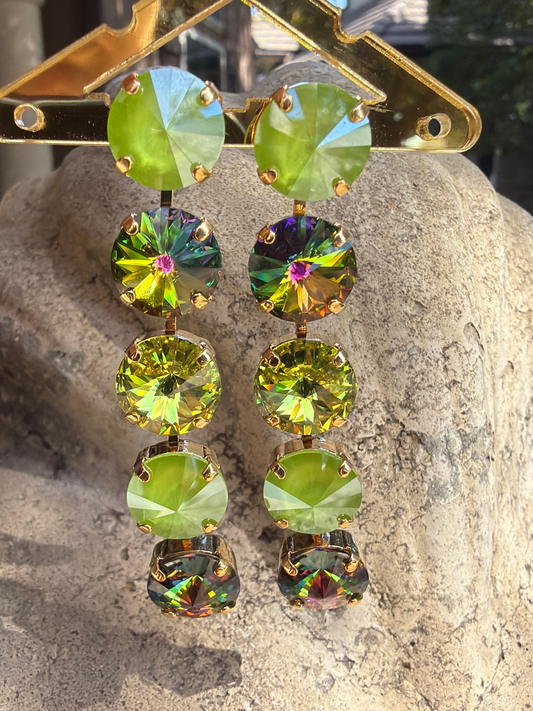 WETSTONE: LILYPAD LAGOON 5-Drop Earrings