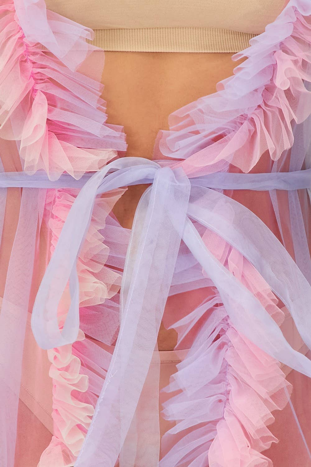 Fairy Dust Ruffle Mesh Duster