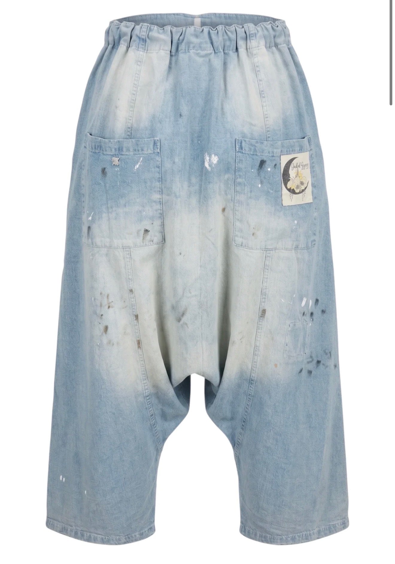 PRE-ORDER Olive Green Denim Harem Pants