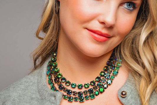 Jadia Necklace in Gunmetal