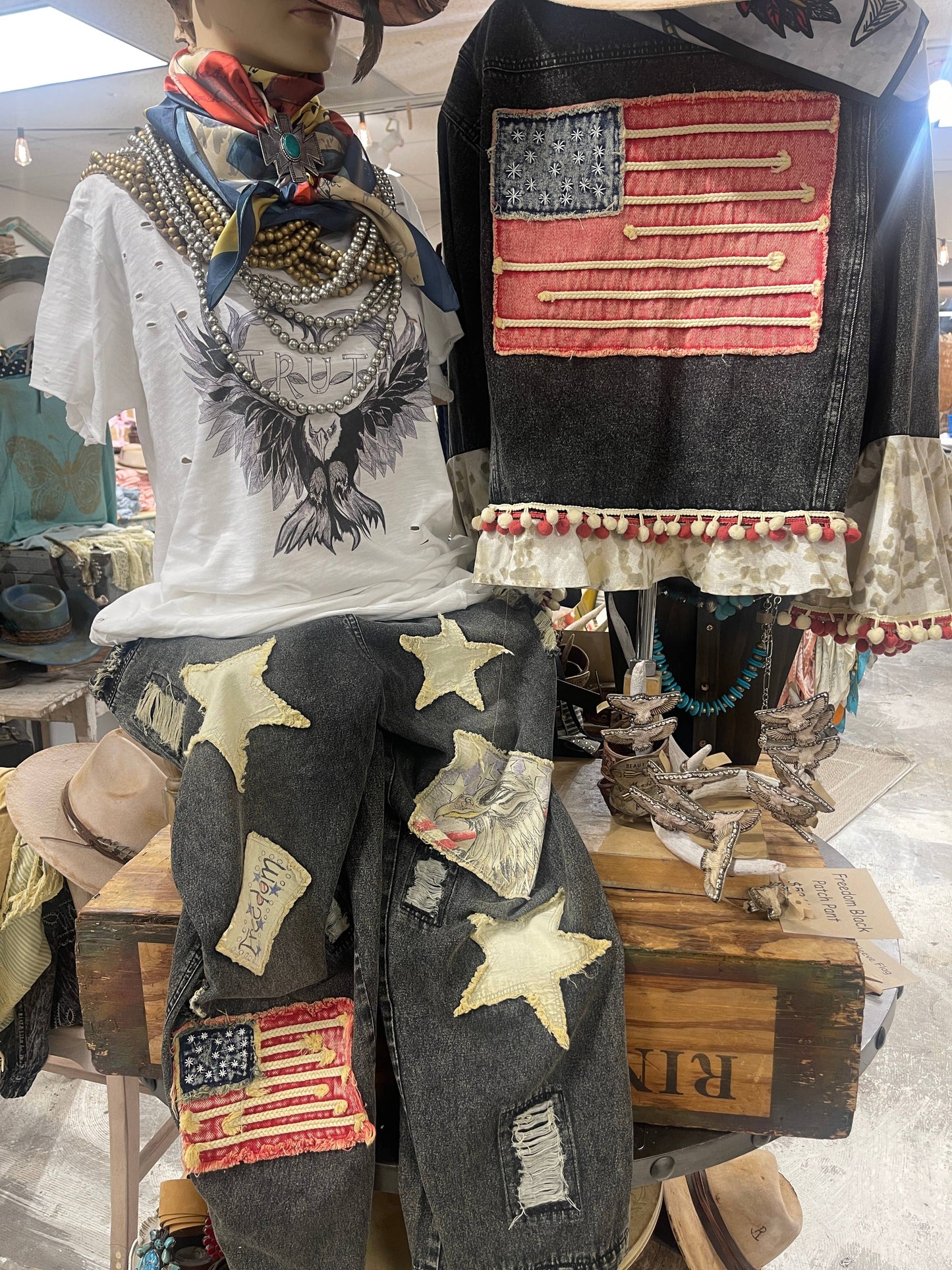 Truth and Eagle Tattered T-Shirt