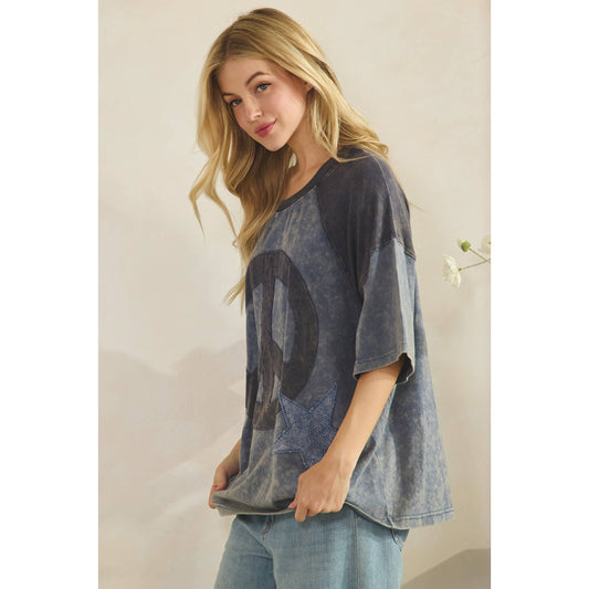 VINTAGE PEACE PATCH TEE