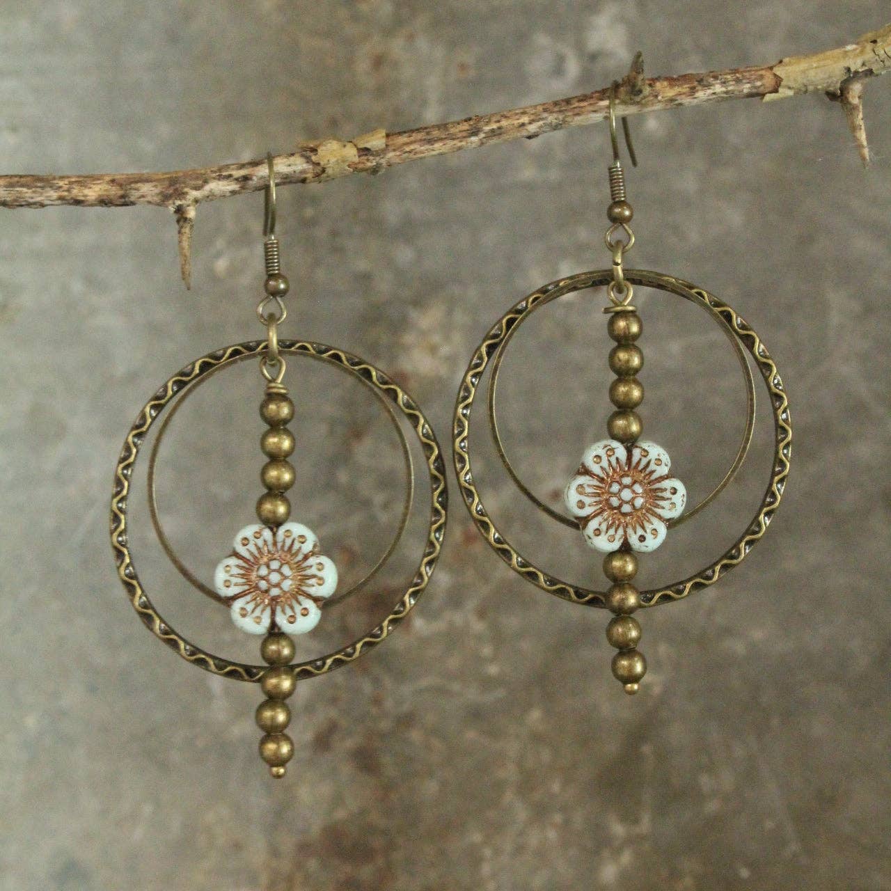 Picasso Glass Bead Earrings