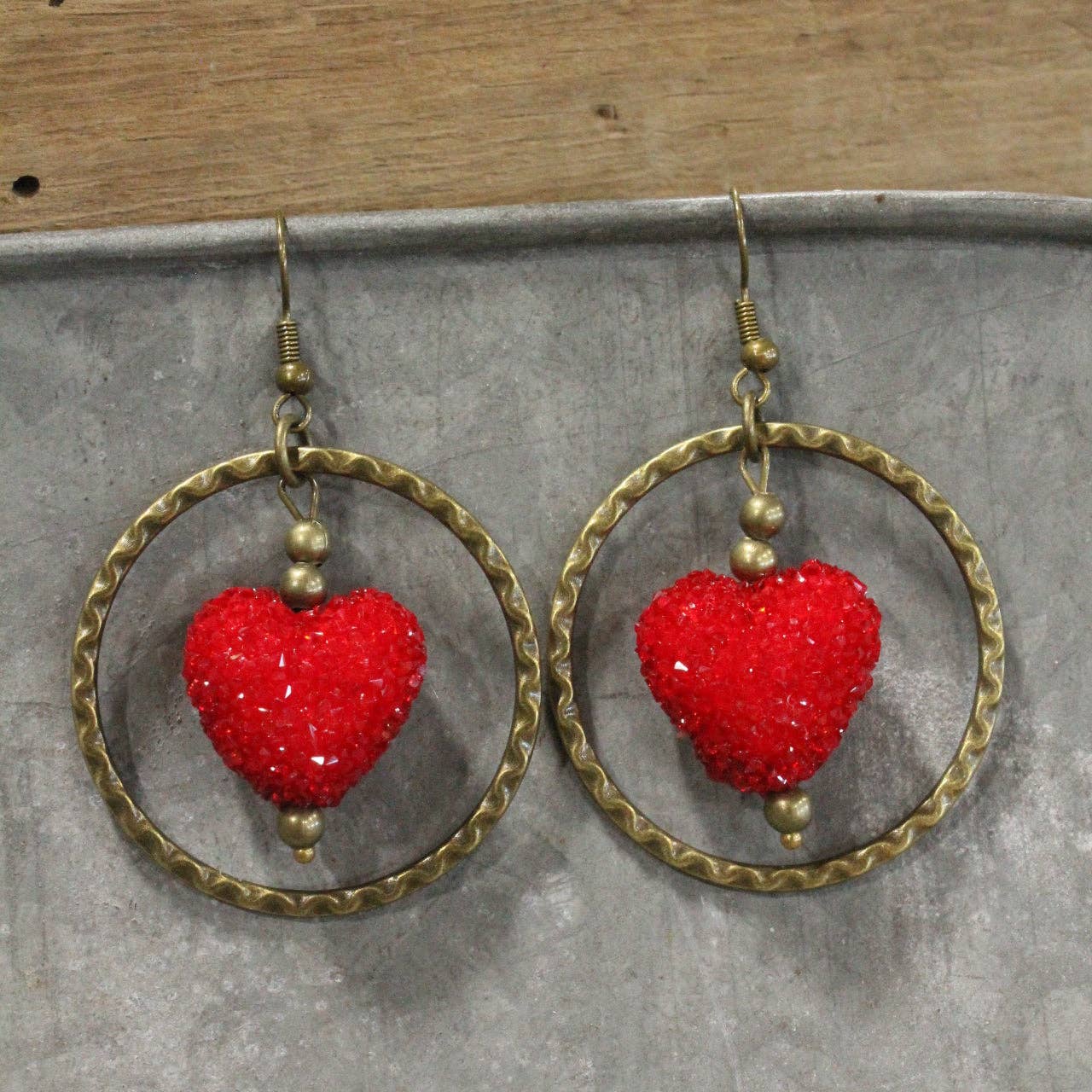 Heart Beat Away Dangle Earrings