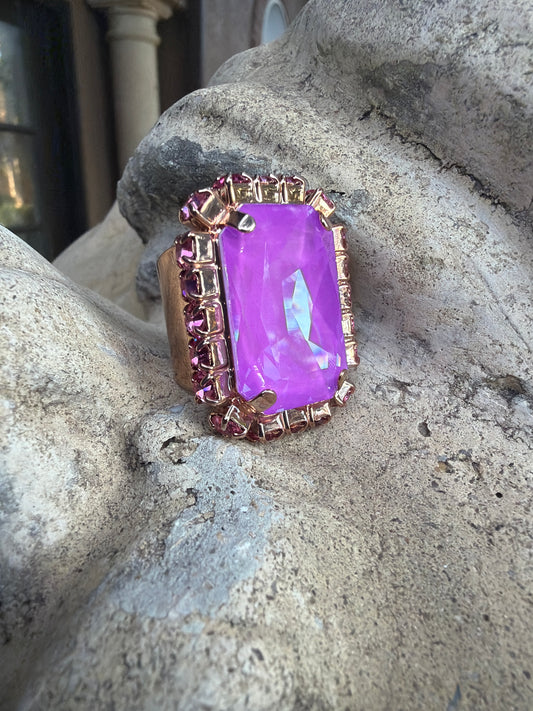 WETSTONE: Electric Purple Femme Fatale Ring