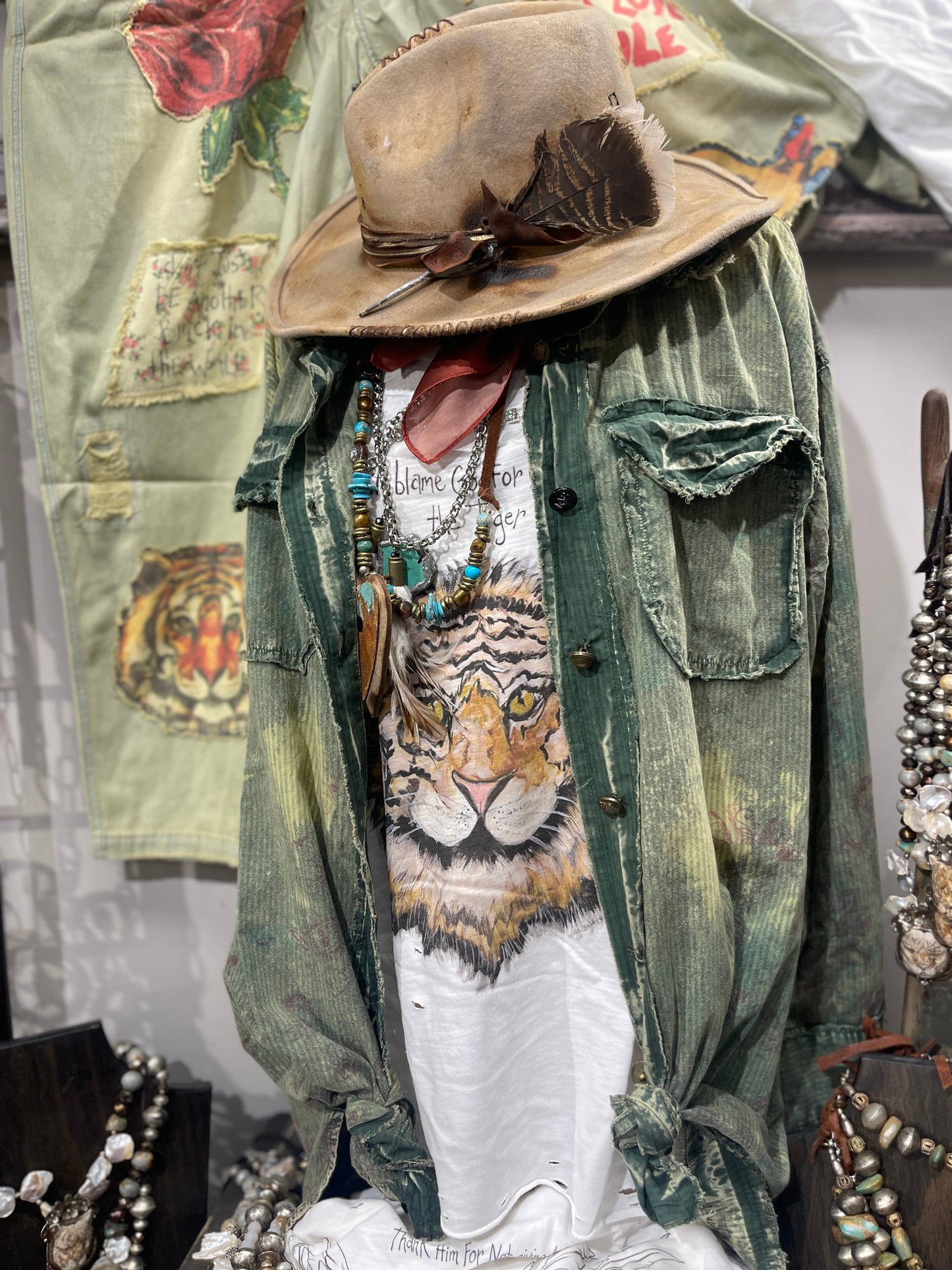 Wingless Tiger Distressed Shirt