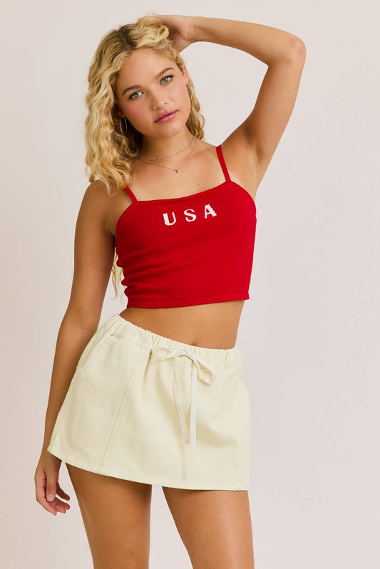 USA Knit Tnk Top