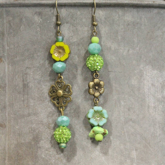 Graceful Green Earrings