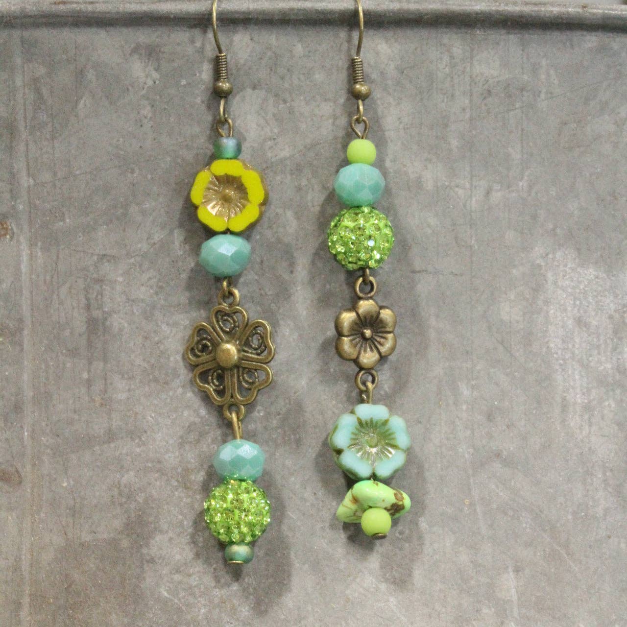 Graceful Green Earrings