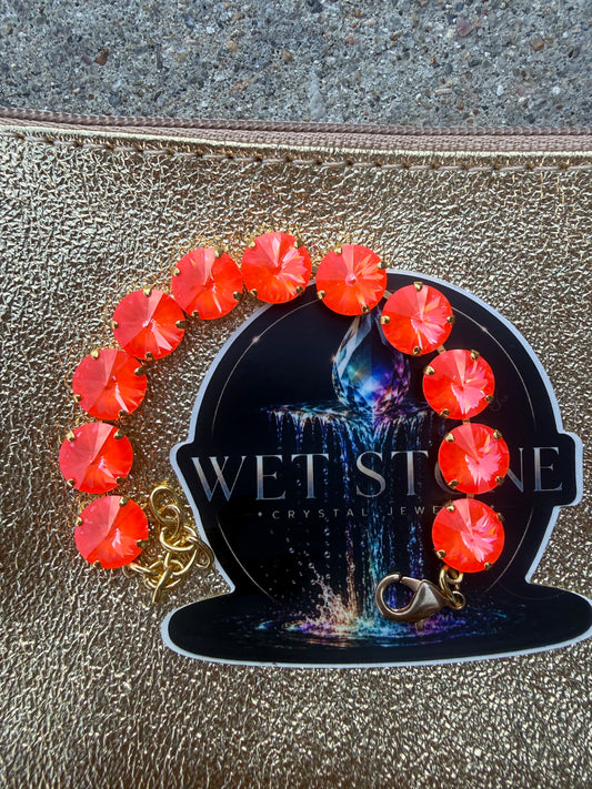 WETSTONE: Electric Orange Majesty Bracelet
