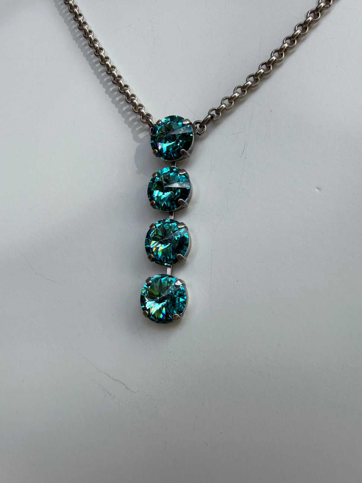 WETSTONE: Blue Lagoon Noir Drop Necklace