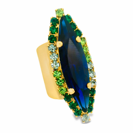 Alyssa Ring in Dark Indigo