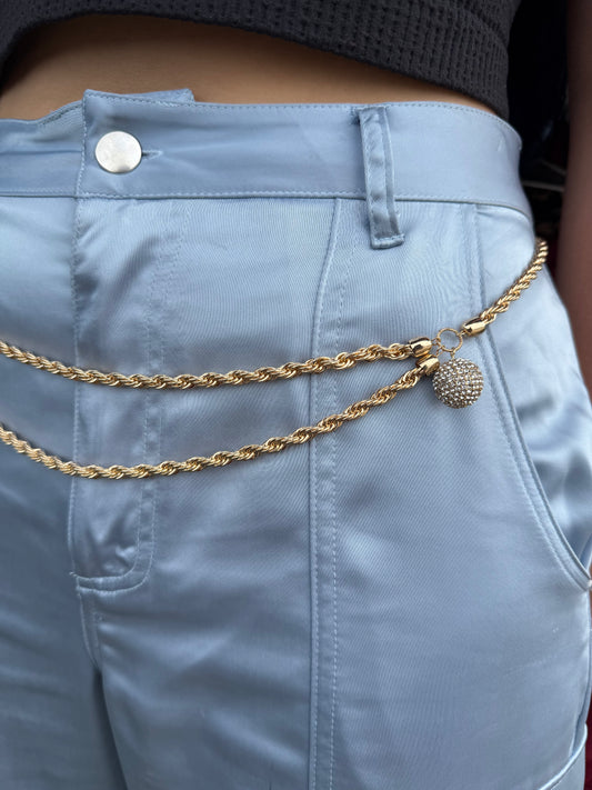 Double Layer Chain Belt