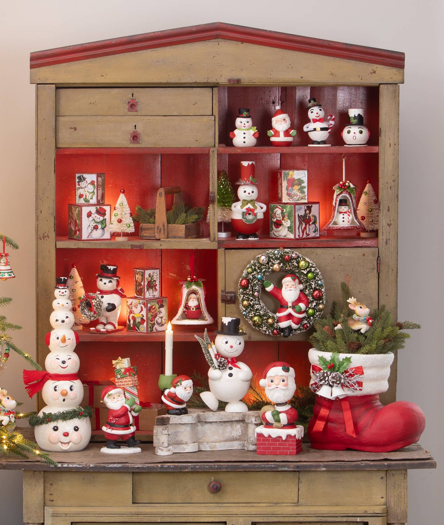 Retro Red Santa Boot
