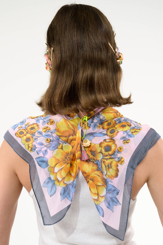 Beauty Hand Embellished Bandana Scarf
