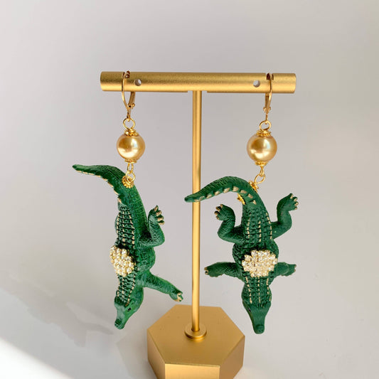 Alligator Earrings