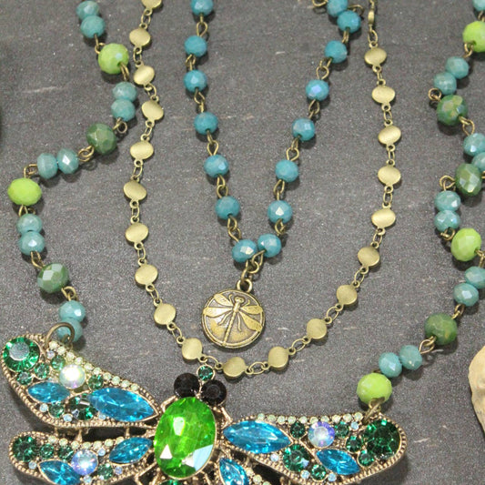 Dragonfly Layered Necklace