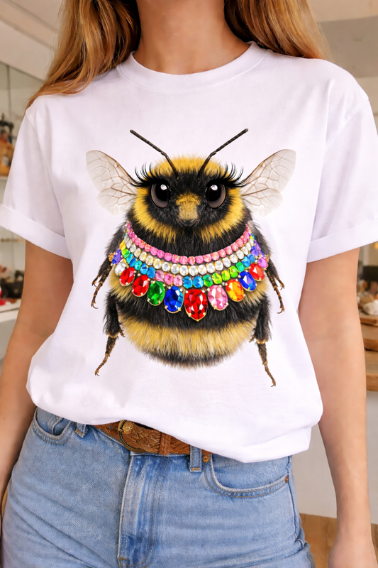 Jeweled Collar Bee T-Shirt