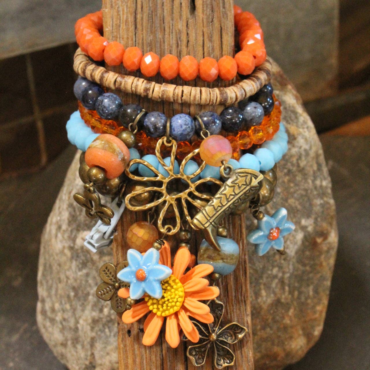 Baby's Got Her Blue Jeans On Charm'd Bracelet Set
