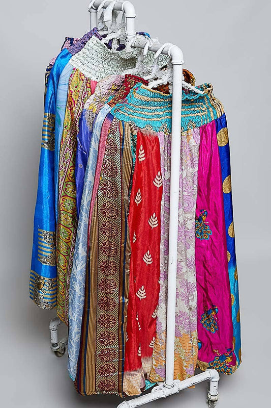 One-of-a-Kind Smocked Waist Printed Wide Leg Pants