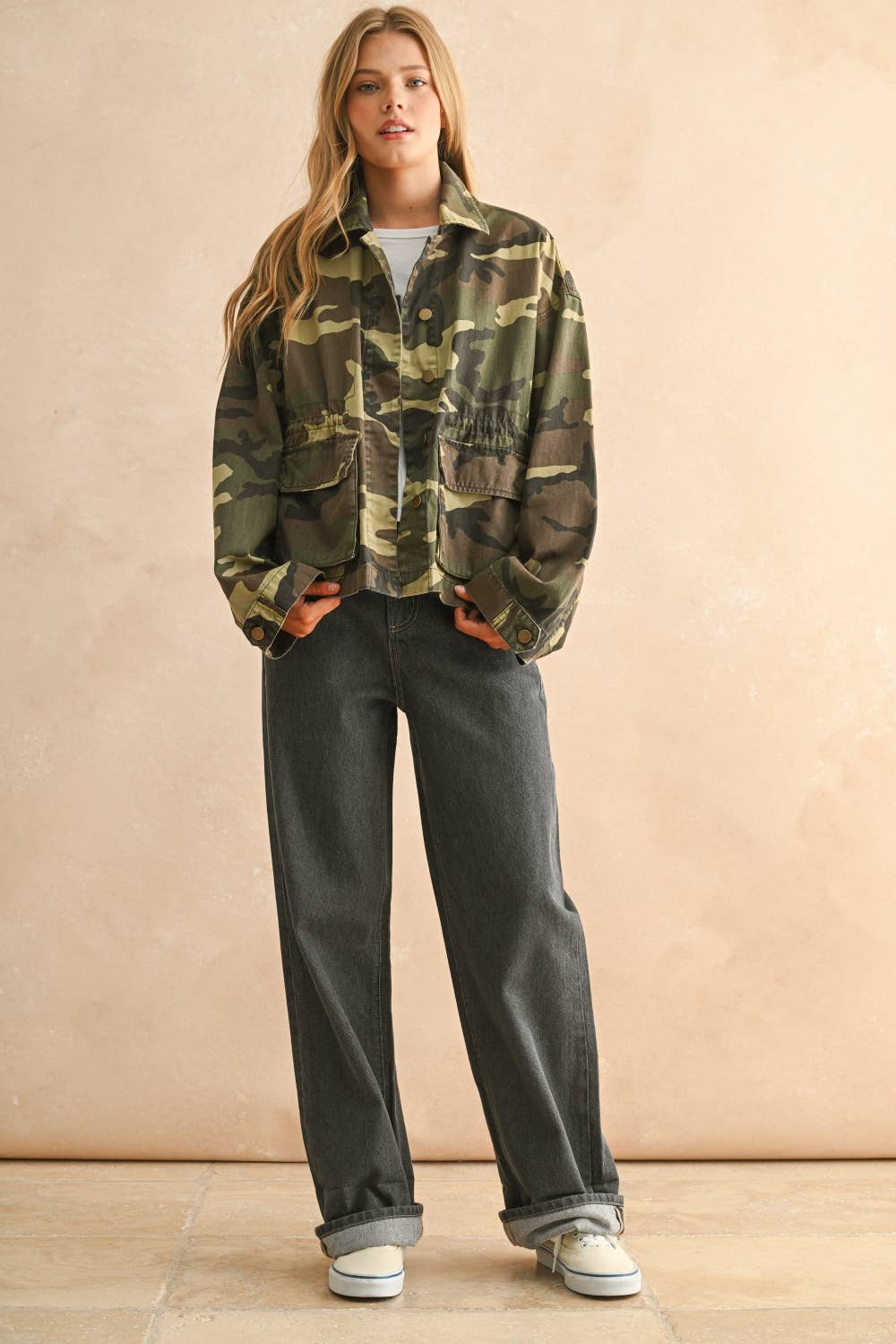CAMOUFLAGE MILITARY JACKET