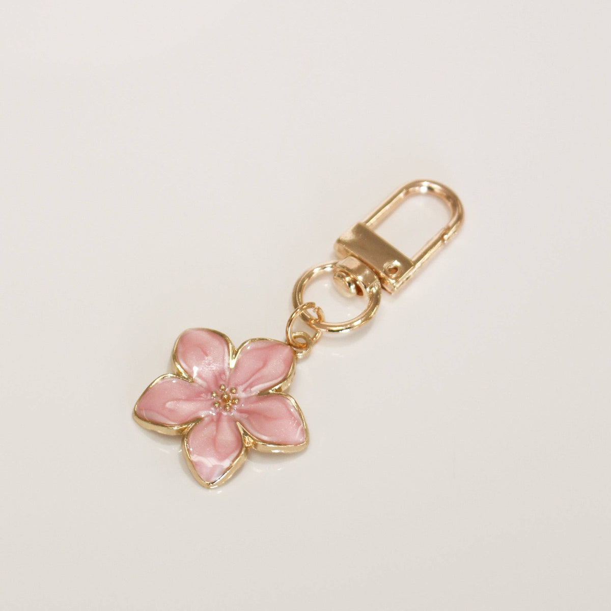 Key/Bag Charm | Pink Plumeria