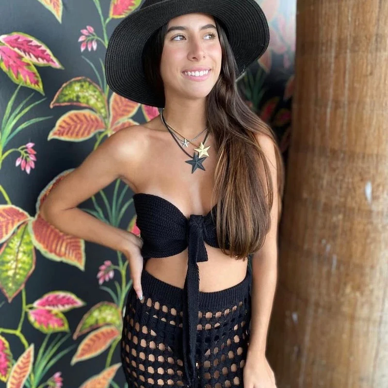 BRAZIL 3 STAR MIXED NECKLACE