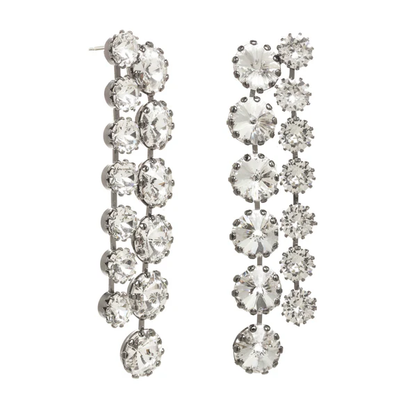 LILIBET EARRINGS IN GUNMETAL