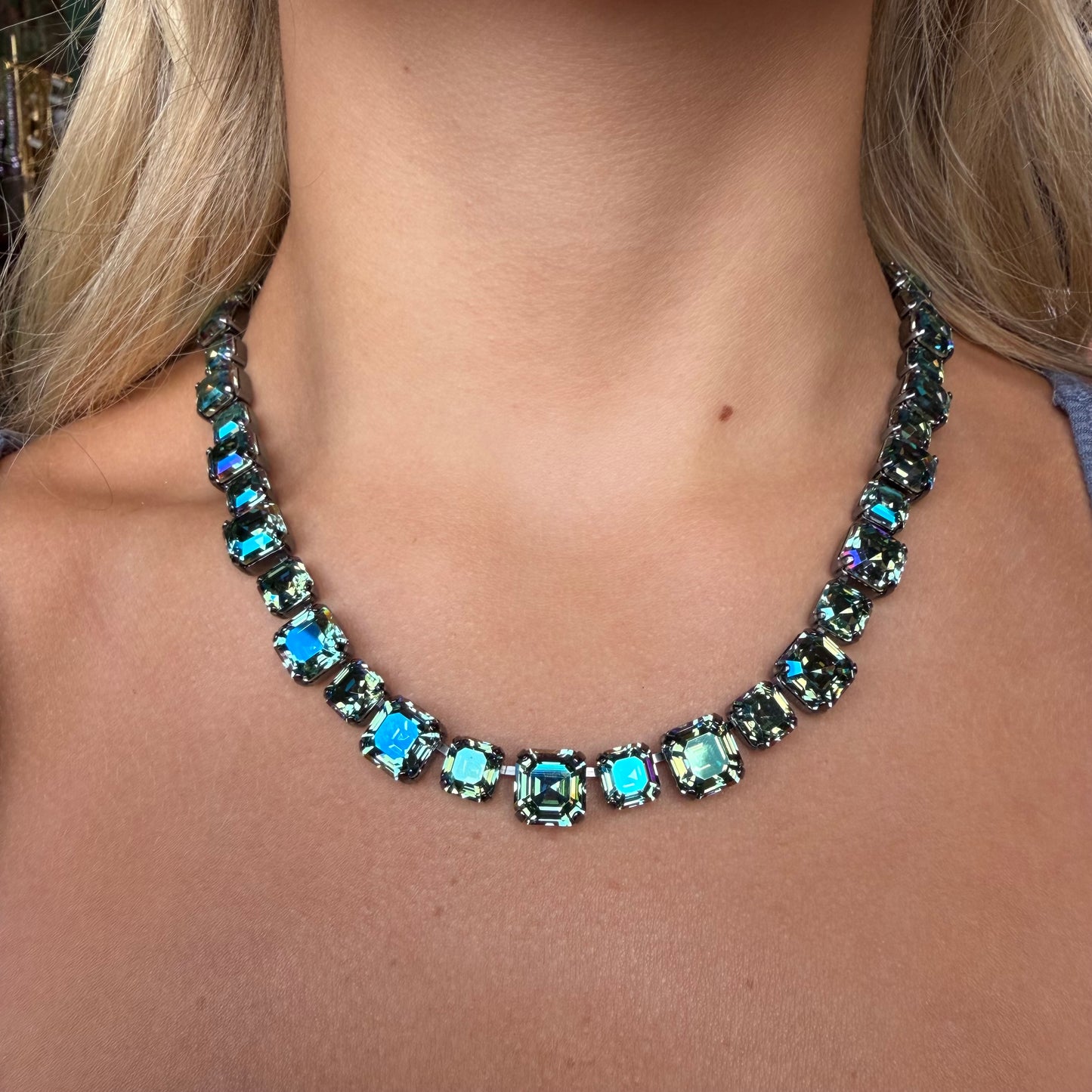 Jadia Necklace in Gunmetal