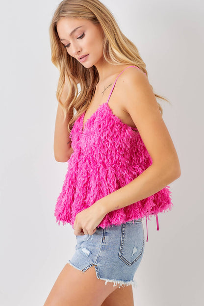 Furry tank top