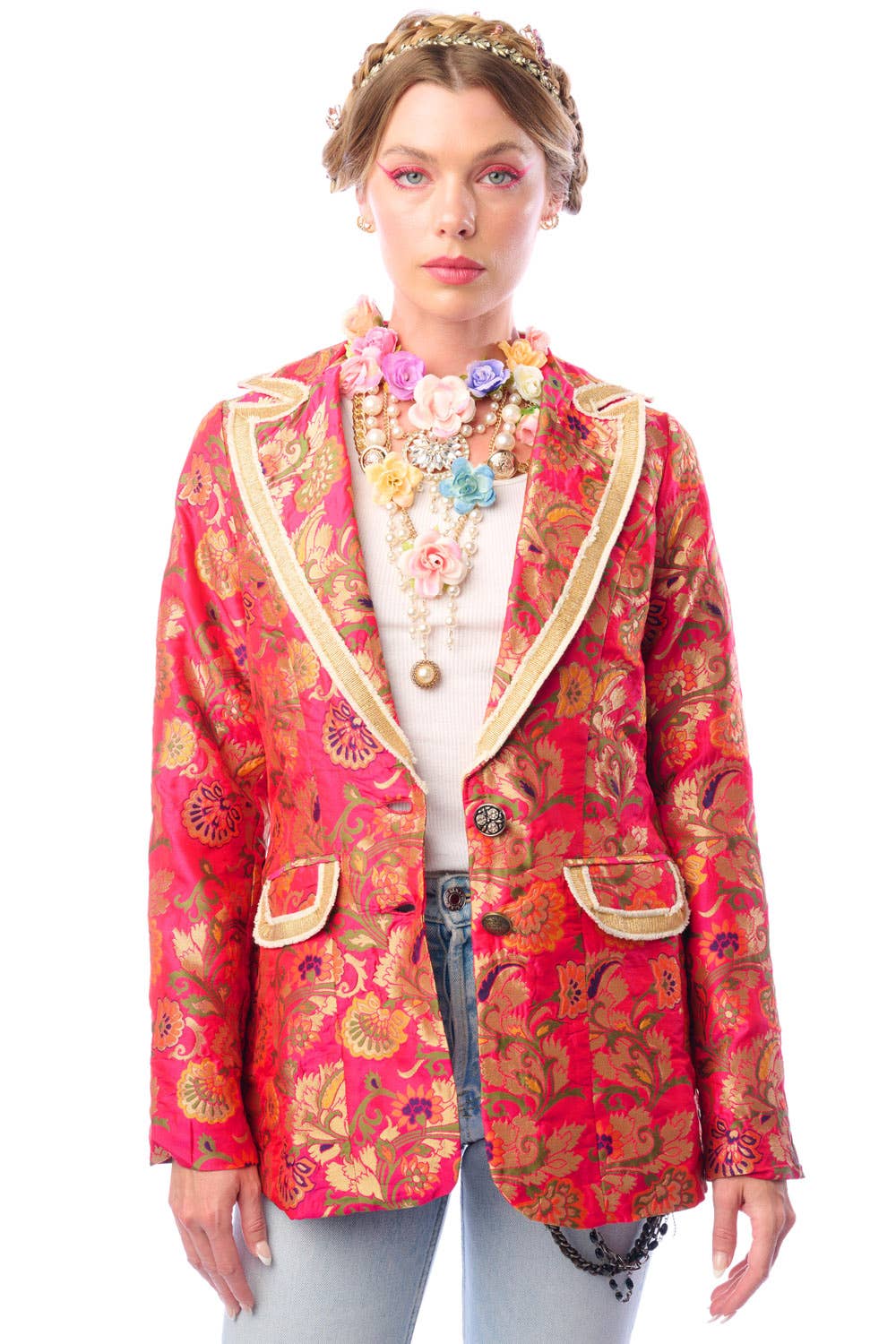 Renaissance Silk Jacquard Blazer/Jacket