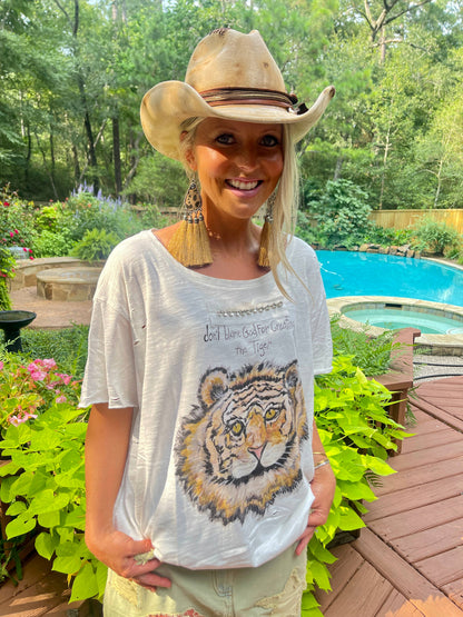 Wingless Tiger Distressed Shirt