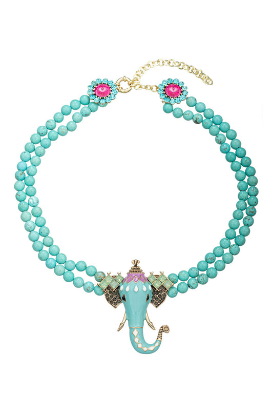 Natalie Elephant Statement Necklace