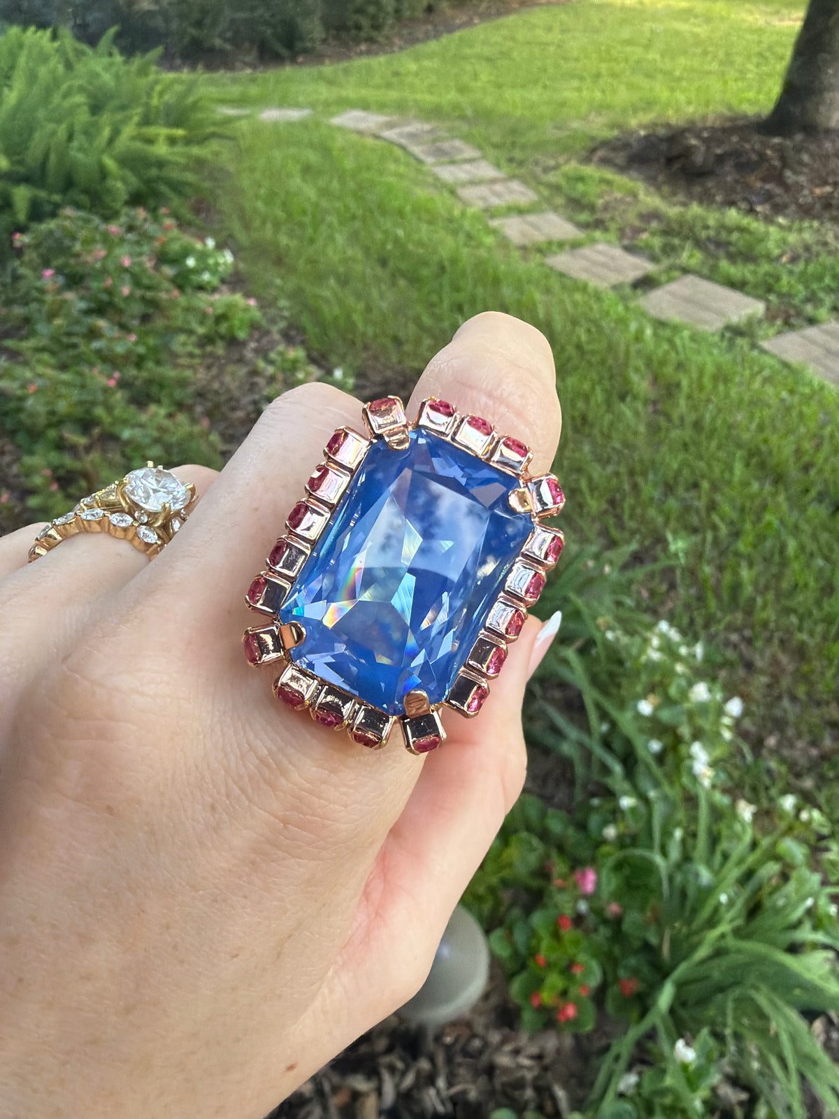WETSTONE: Soft Blue Femme Fatale Ring