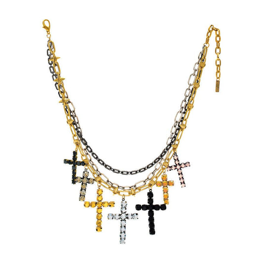 Mary Cross Necklace
