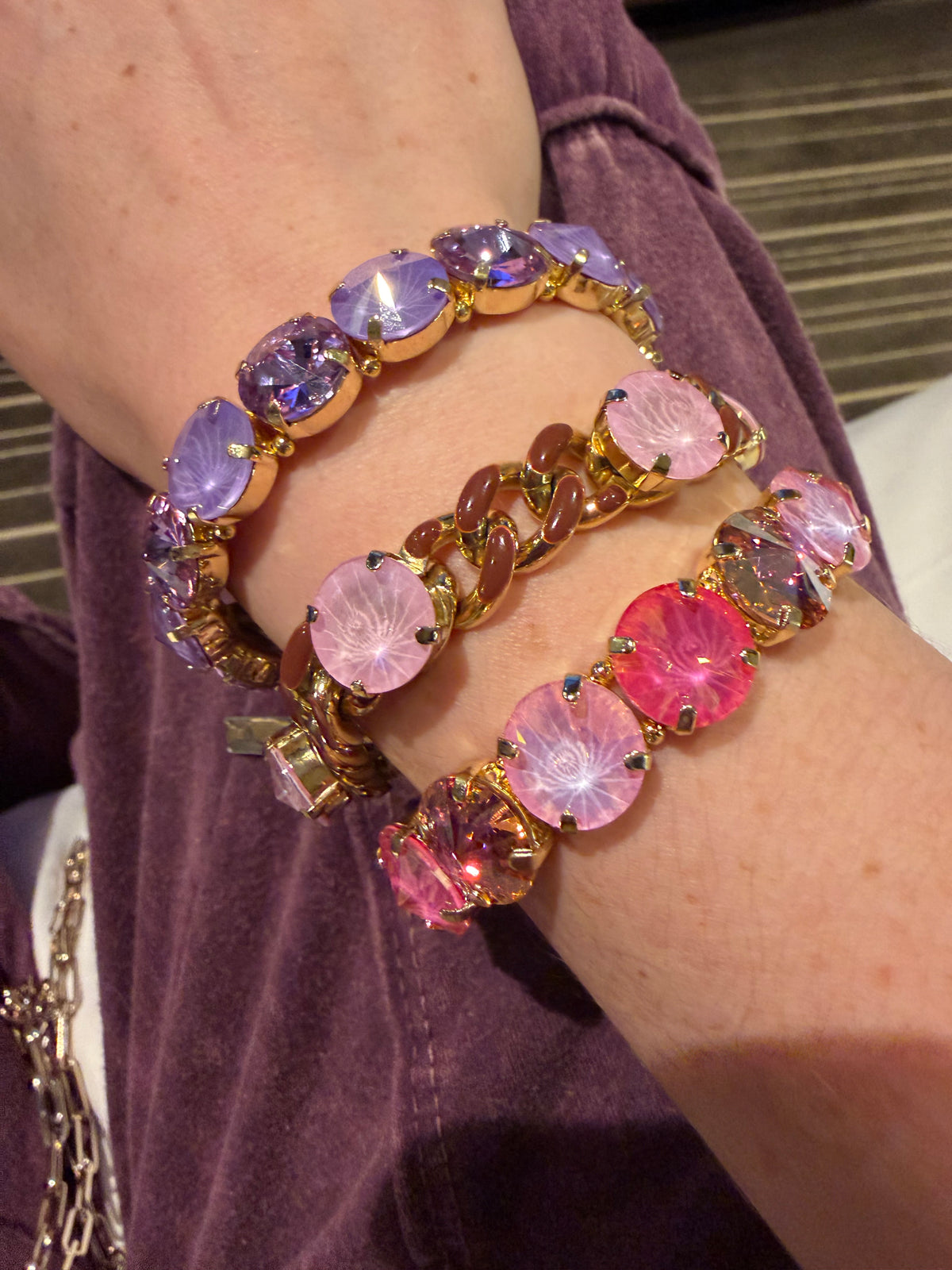 LAVENDER CHOCOLATE BRACELET
