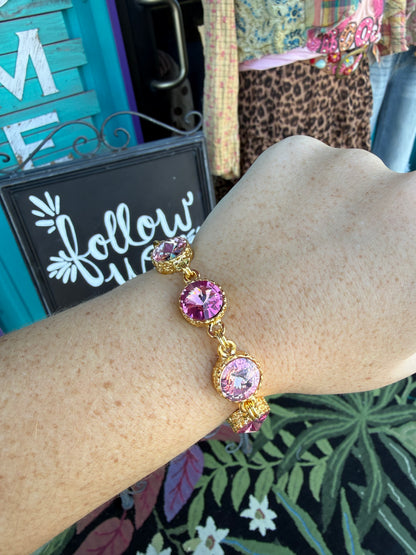 WETSTONE: Blushing Pink Medieval Bracelet
