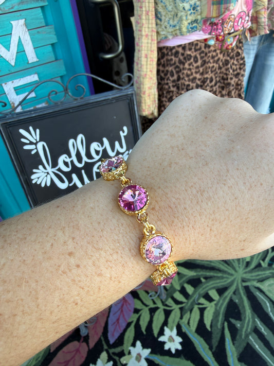 WETSTONE: Blushing Pink Medieval Bracelet