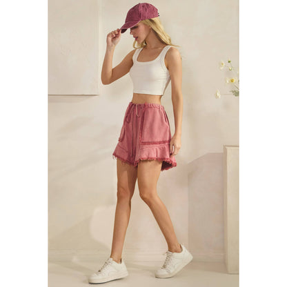 SUNSET WASHED FRAY SHORTS