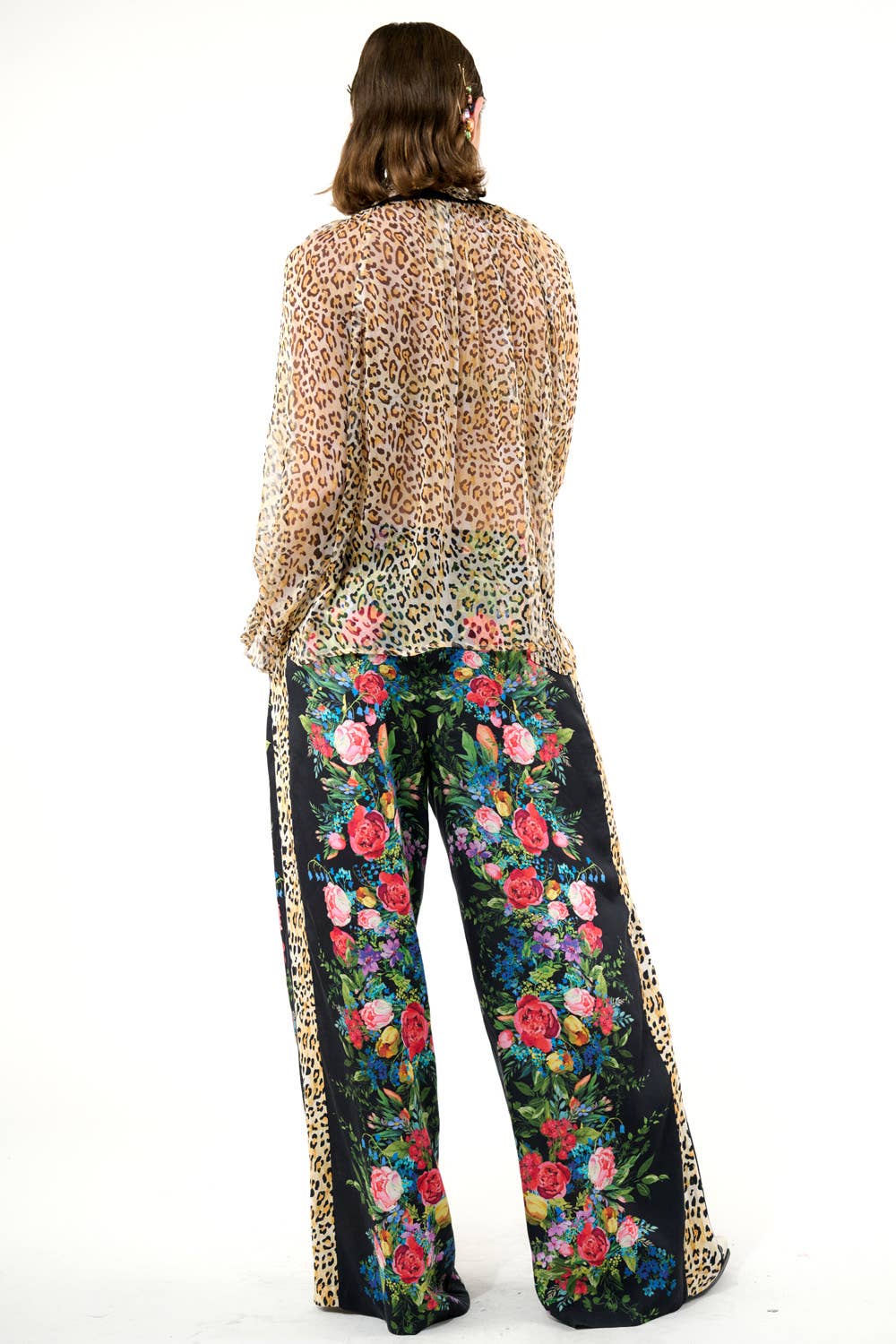 Sheer Cheetah Print Blouse