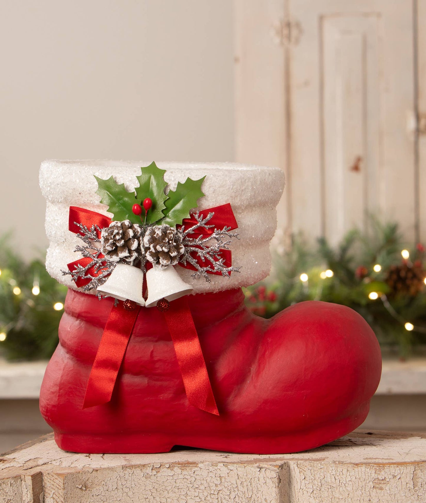 Retro Red Santa Boot