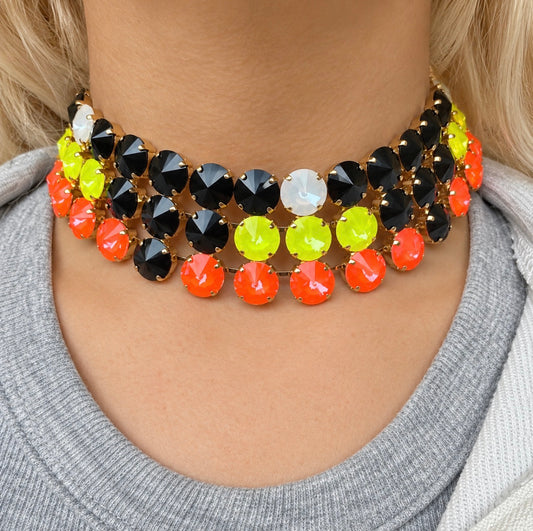 WETSTONE: OOAK Candy Corn Choker