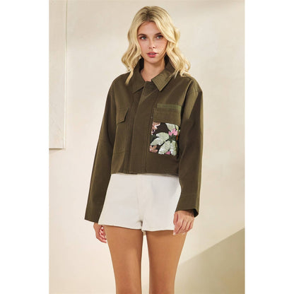 Sequins Contrast Jacket