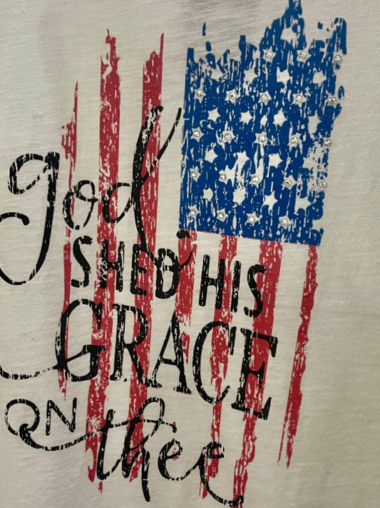 God Shed His Grace on Thee Tattered T-Shirt
